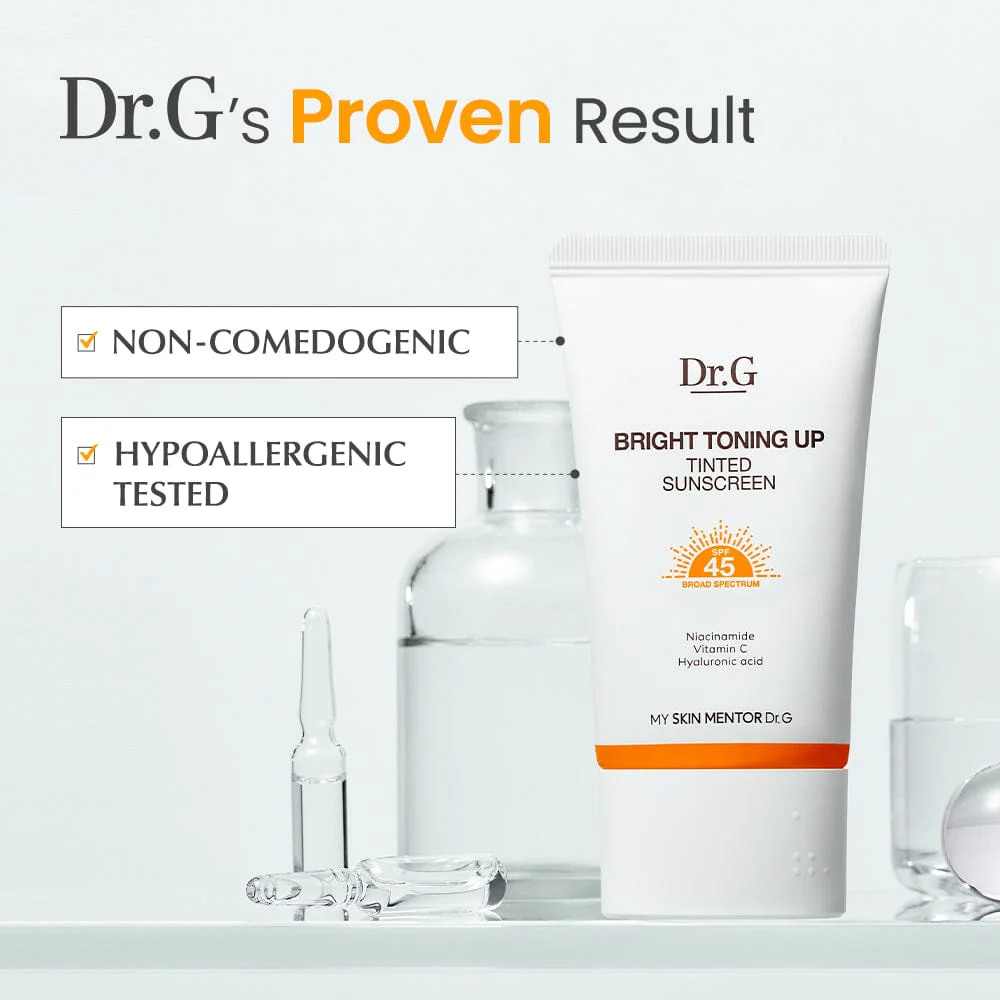 DR.G BRIGHT TONING UP TINTED SUNSCREEN (50ML / OTC) - Image 5
