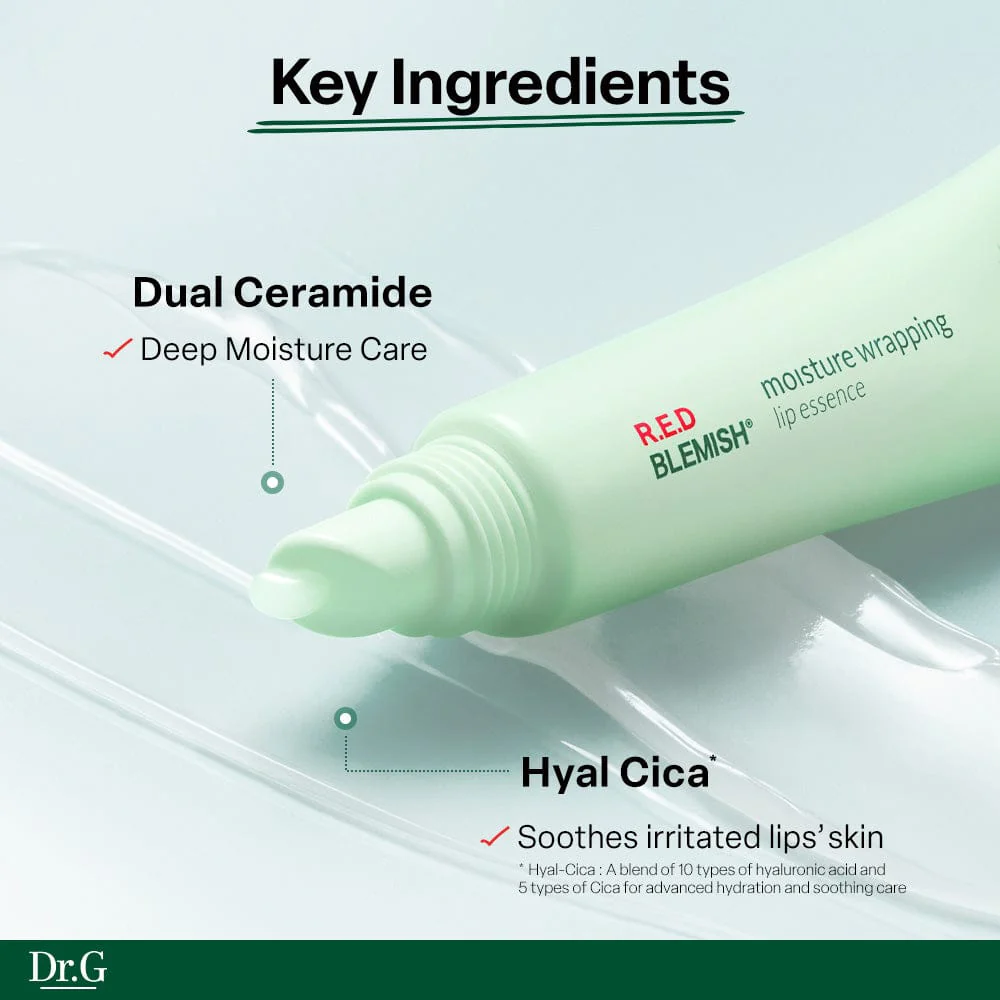 DR.G R.E.D BLEMISH MOISTURE WRAPPING UP LIP ESSENCE (10ML) - Image 4